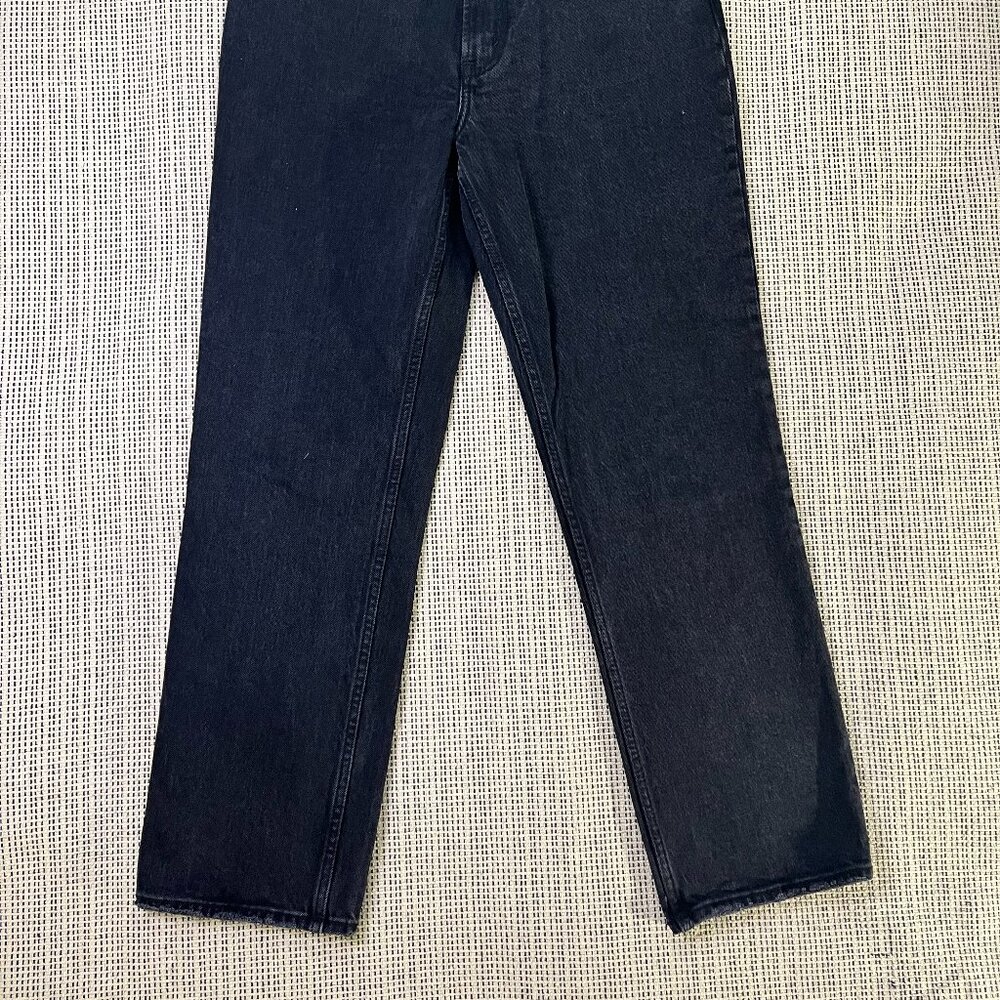 Abercrombie & Fitch 90s Straight Jeans Ultra High Rise - Black -  Size 28 - Picture 2 of 9
